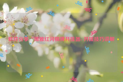 软件分享“博雅红河棋牌开挂器- 开挂技巧讲解