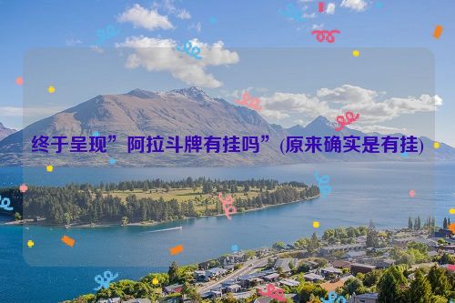 终于呈现”阿拉斗牌有挂吗”(原来确实是有挂)
