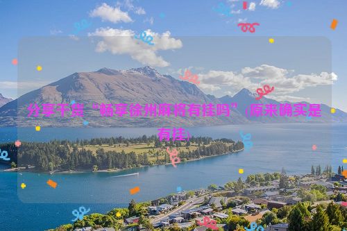 分享干货“畅享徐州麻将有挂吗”(原来确实是有挂)