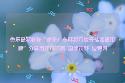 微乐最新教你“微乐广东麻将万能开挂器通用版”分享用挂技巧赢_国际视野_迪特网