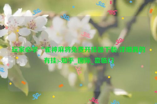 玩家必学“雀神麻将免费开挂器下载(详细真的有挂)-知乎_国际_喜临门