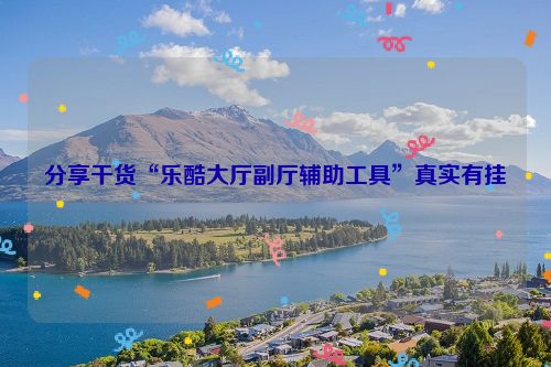 分享干货“乐酷大厅副厅辅助工具”真实有挂