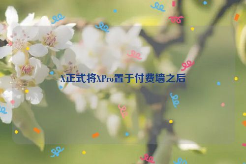 X正式将XPro置于付费墙之后