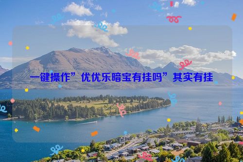 一键操作”优优乐暗宝有挂吗”其实有挂