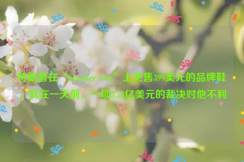 特朗普在“Sneaker Con”上兜售399美元的品牌鞋，就在一天前，一项3.55亿美元的裁决对他不利