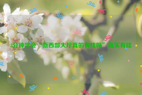 3分钟学会“新西部大厅真的有挂吗”真实有挂