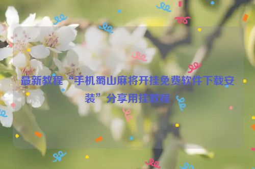 最新教程“手机蜀山麻将开挂免费软件下载安装”分享用挂教程