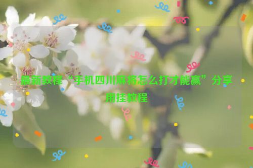 最新教程“手机四川麻将怎么打才能赢”分享用挂教程