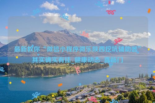 最新教你“微信小程序微乐陕西挖坑辅助器”其实确实有挂_健康动态_喜临门