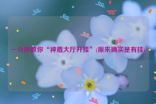 一分钟教你“神盾大厅开挂”(原来确实是有挂)