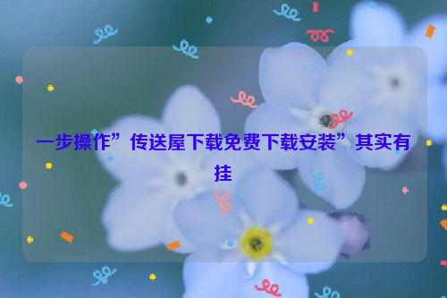 一步操作”传送屋下载免费下载安装”其实有挂