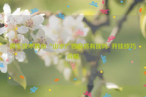 微乐技术教你“山水广西麻将有挂吗- 开挂技巧讲解