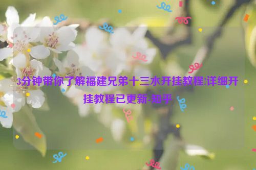 3分钟带你了解福建兄弟十三水开挂教程!详细开挂教程已更新-知乎