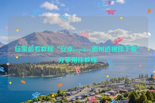 玩家必看教程“安卓wepoker德州透视挂下载”分享用挂教程