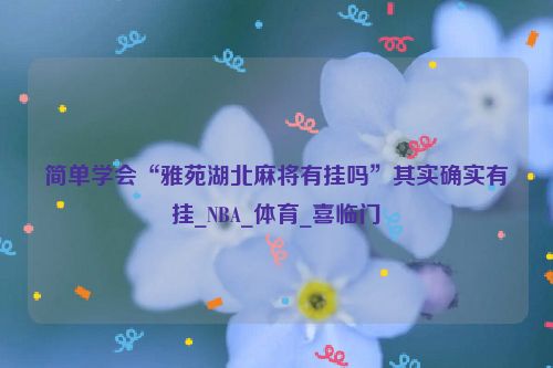 简单学会“雅苑湖北麻将有挂吗”其实确实有挂_NBA_体育_喜临门