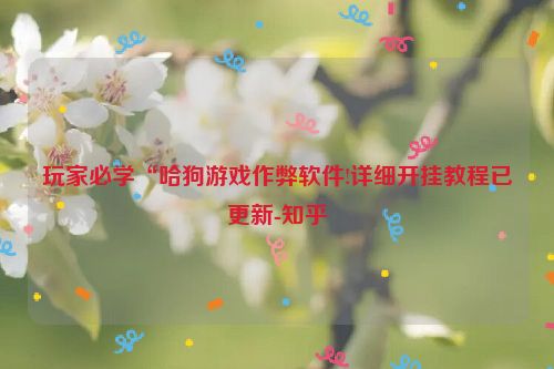 玩家必学“哈狗游戏作弊软件!详细开挂教程已更新-知乎