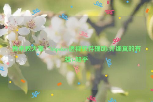 我来教大家“hhpoker透视软件辅助(详细真的有挂)-知乎