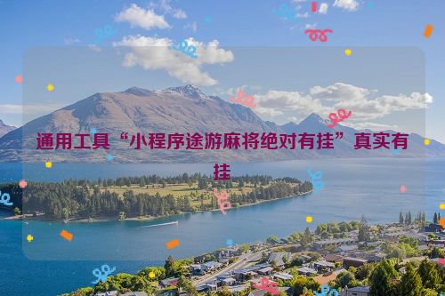 通用工具“小程序途游麻将绝对有挂”真实有挂