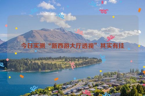 今日实测“新西游大厅透视”其实有挂