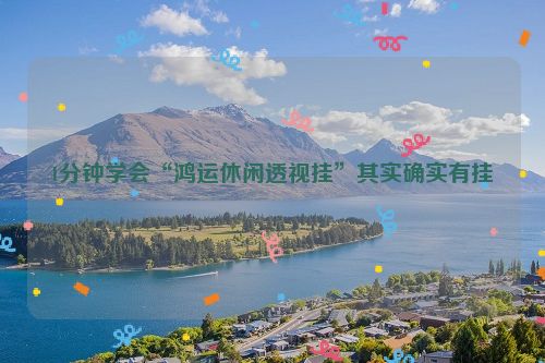 1分钟学会“鸿运休闲透视挂”其实确实有挂
