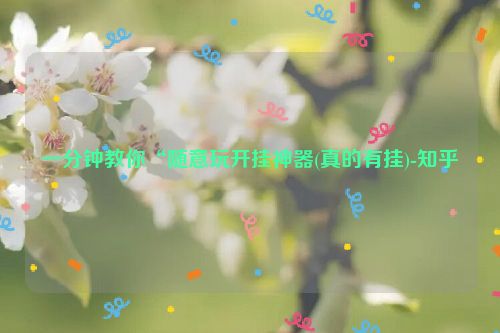 一分钟教你“随意玩开挂神器(真的有挂)-知乎