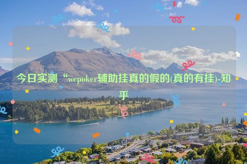 今日实测“wepoker辅助挂真的假的(真的有挂)-知乎