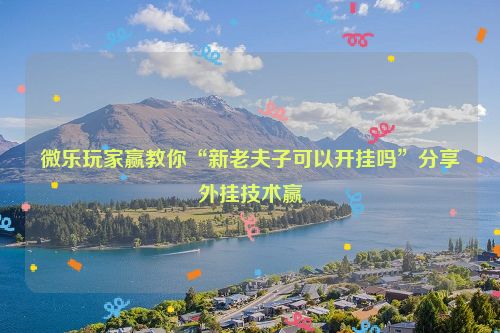 微乐玩家赢教你“新老夫子可以开挂吗”分享外挂技术赢