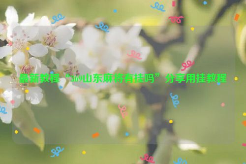 最新教程“369山东麻将有挂吗”分享用挂教程