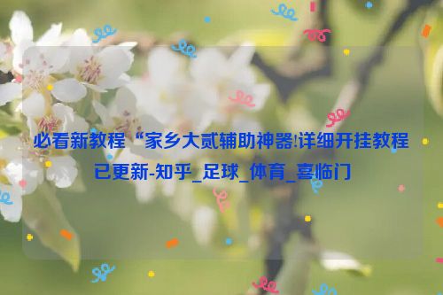 必看新教程“家乡大贰辅助神器!详细开挂教程已更新-知乎_足球_体育_喜临门