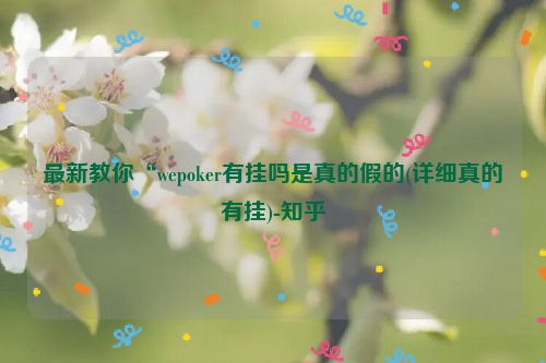 最新教你“wepoker有挂吗是真的假的(详细真的有挂)-知乎